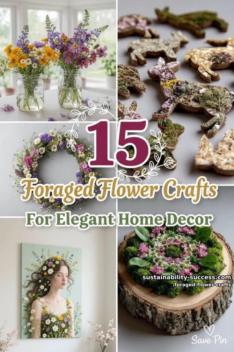 15 Foraged Flower Crafts for Elegant Spring Home Decor 46 foraged flower crafts - Collage 45