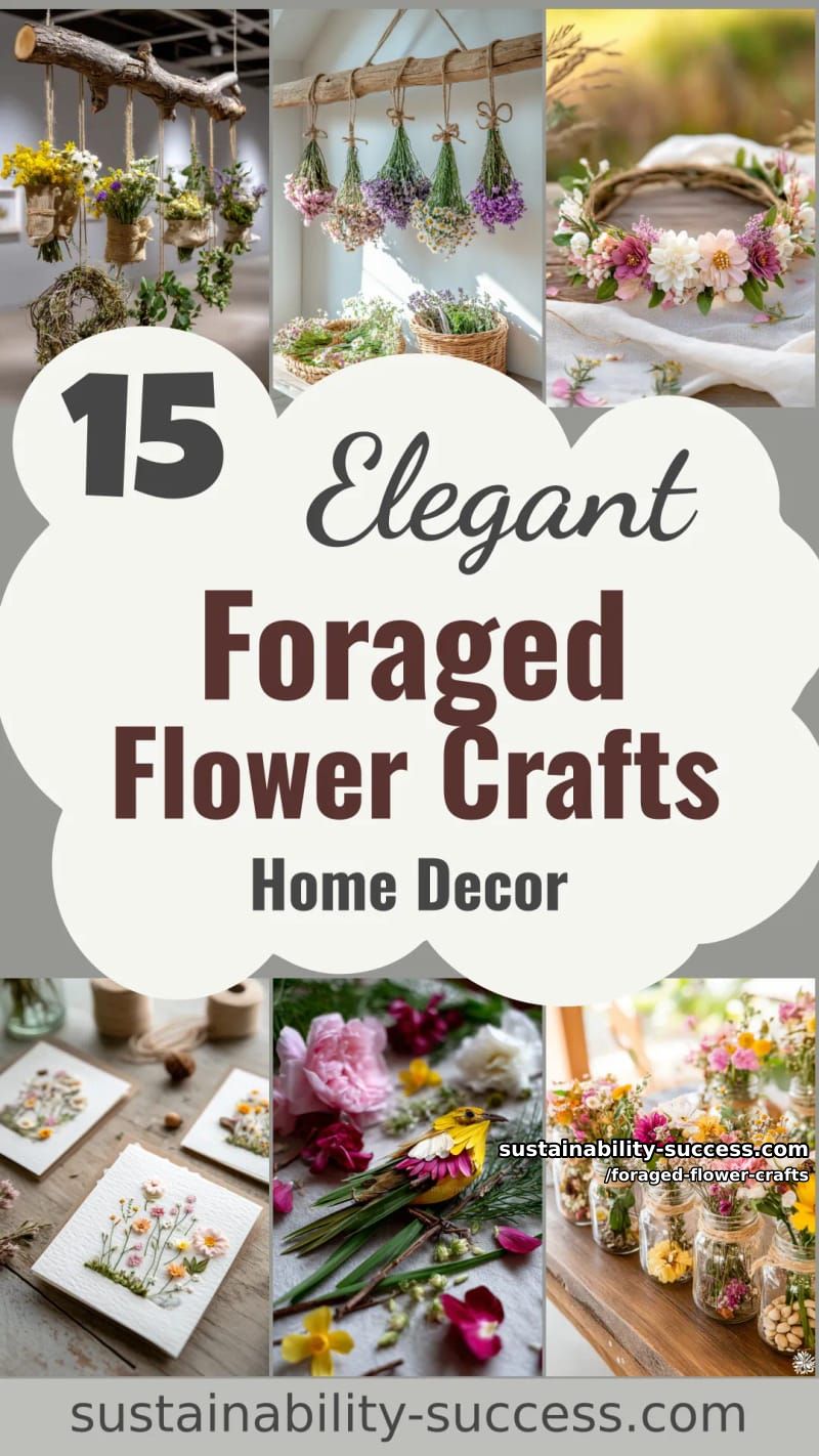 15 Foraged Flower Crafts for Elegant Spring Home Decor 47 foraged flower crafts - Collage 46