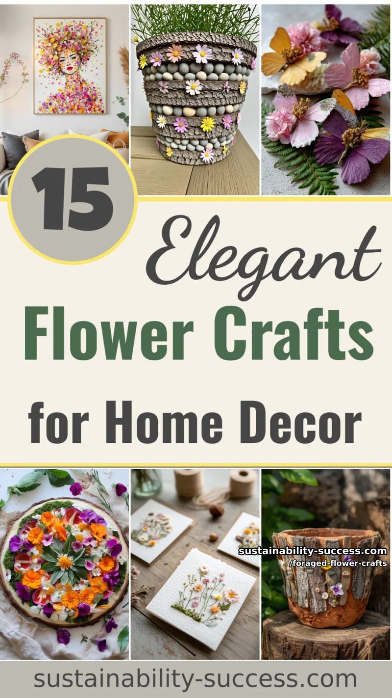 15 Foraged Flower Crafts for Elegant Spring Home Decor 49 foraged flower crafts - Collage 48