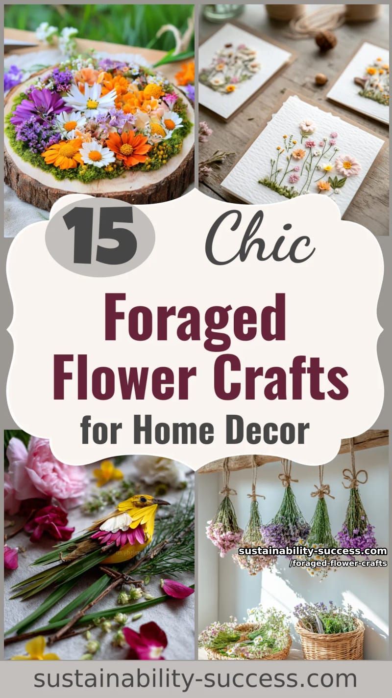 15 Foraged Flower Crafts for Elegant Spring Home Decor 50 foraged flower crafts - Collage 49
