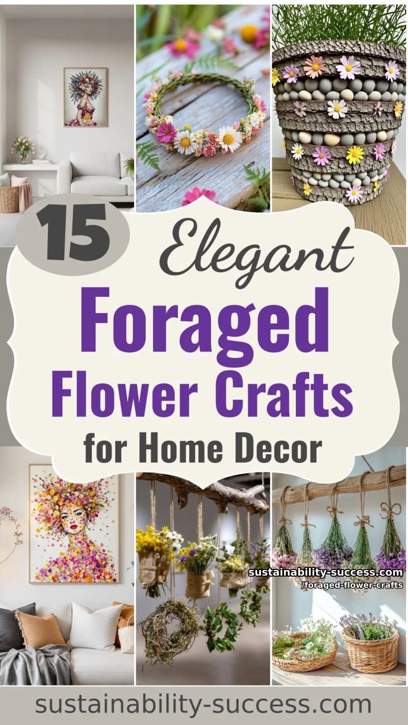 15 Foraged Flower Crafts for Elegant Spring Home Decor 51 foraged flower crafts - Collage 50