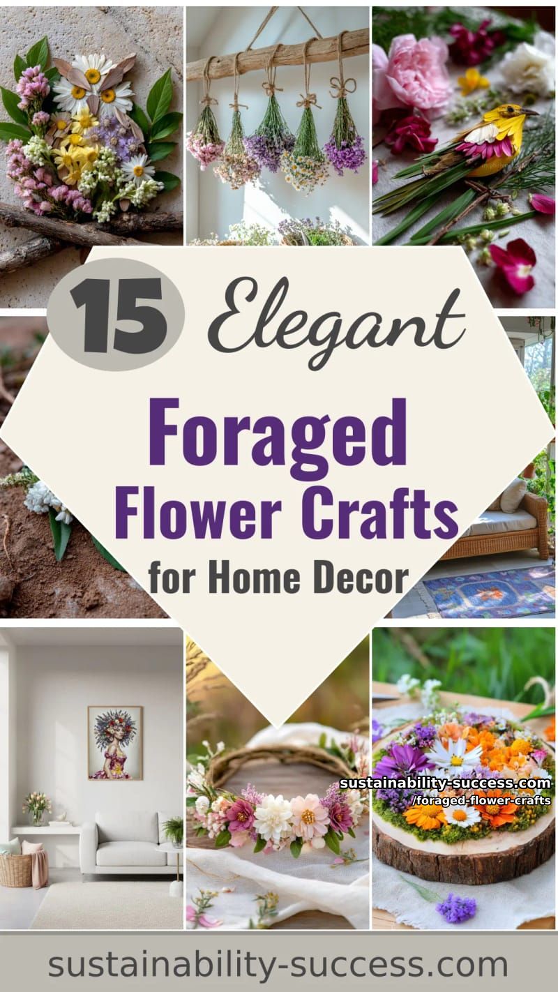 15 Foraged Flower Crafts for Elegant Spring Home Decor 52 foraged flower crafts - Collage 51