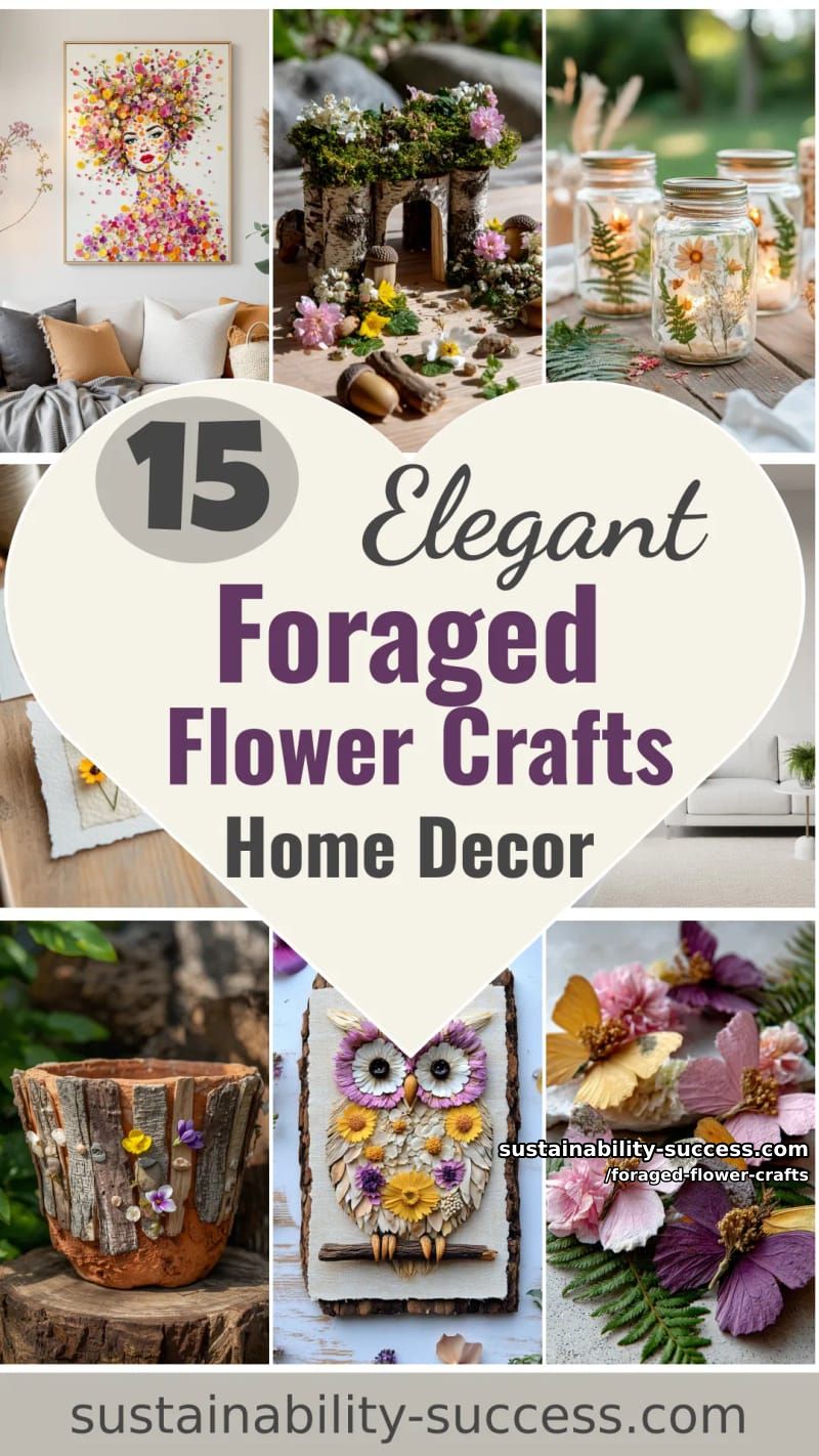 15 Foraged Flower Crafts for Elegant Spring Home Decor 54 foraged flower crafts - Collage 53