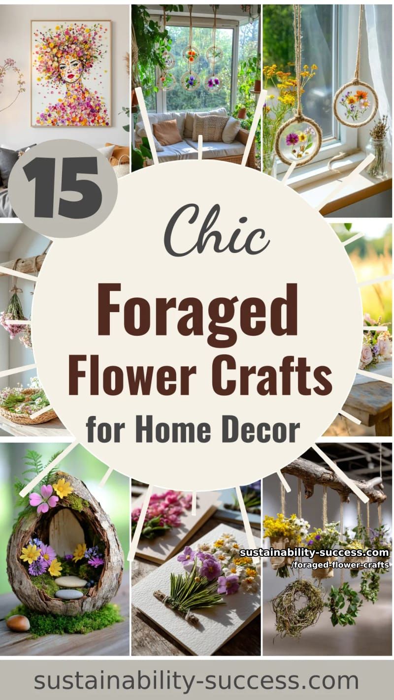 15 Foraged Flower Crafts for Elegant Spring Home Decor 56 foraged flower crafts - Collage 55