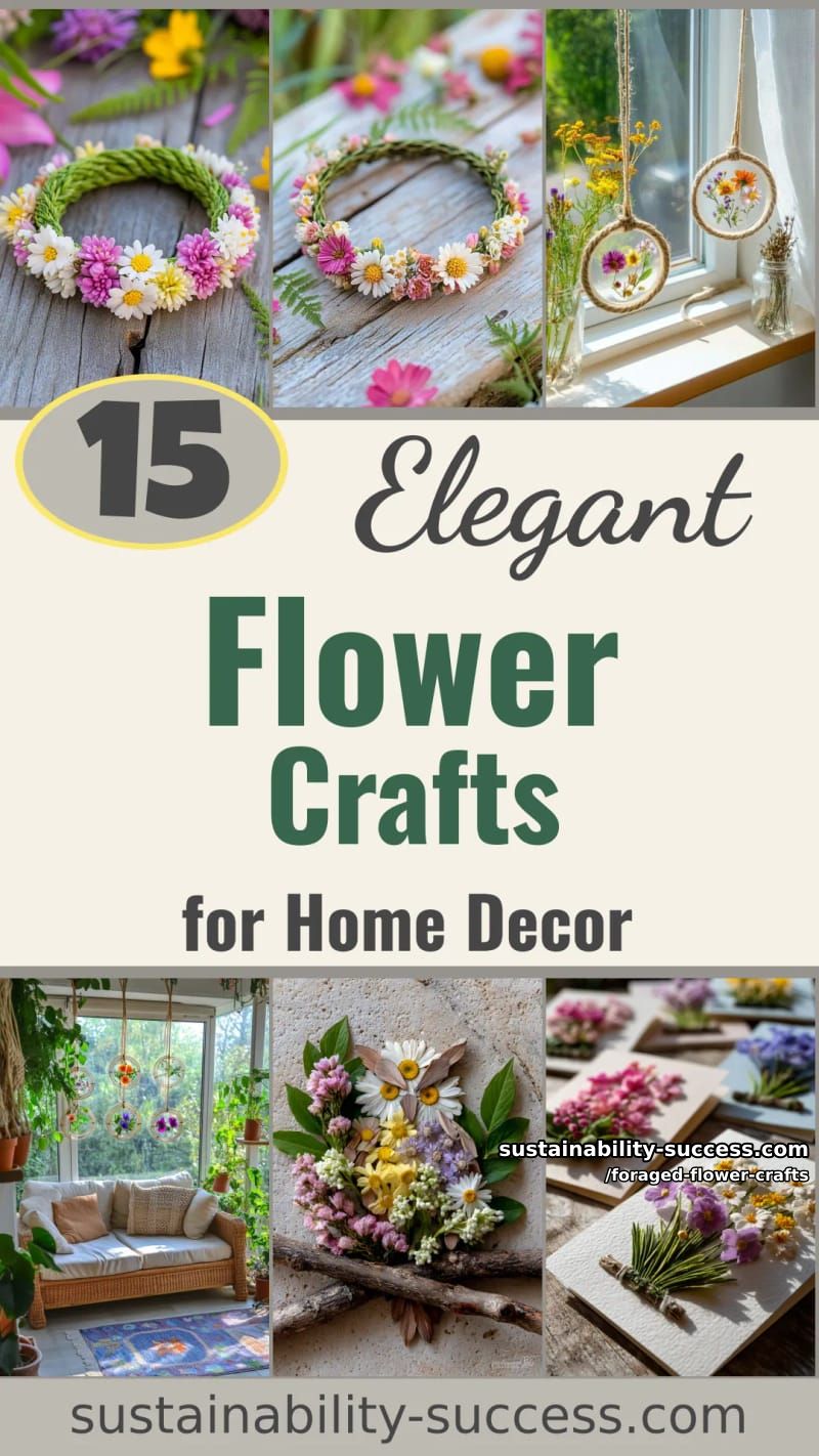 15 Foraged Flower Crafts for Elegant Spring Home Decor 57 foraged flower crafts - Collage 56