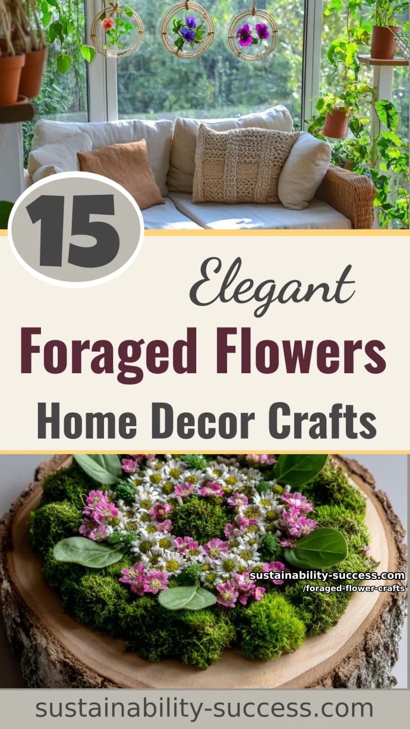 15 Foraged Flower Crafts for Elegant Spring Home Decor 58 foraged flower crafts - Collage 57