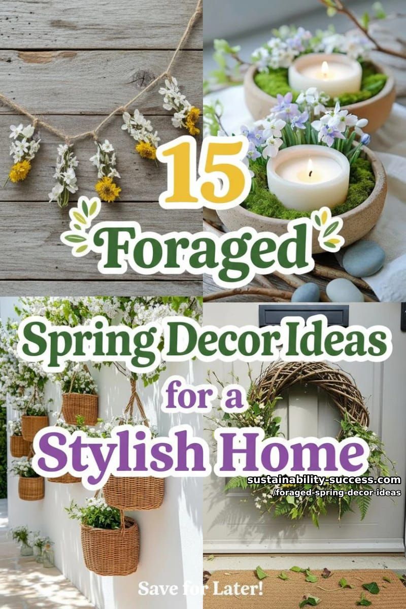 15 Foraged Spring Decor Ideas for a Stylish Home 46 foraged spring decor ideas - Collage 45