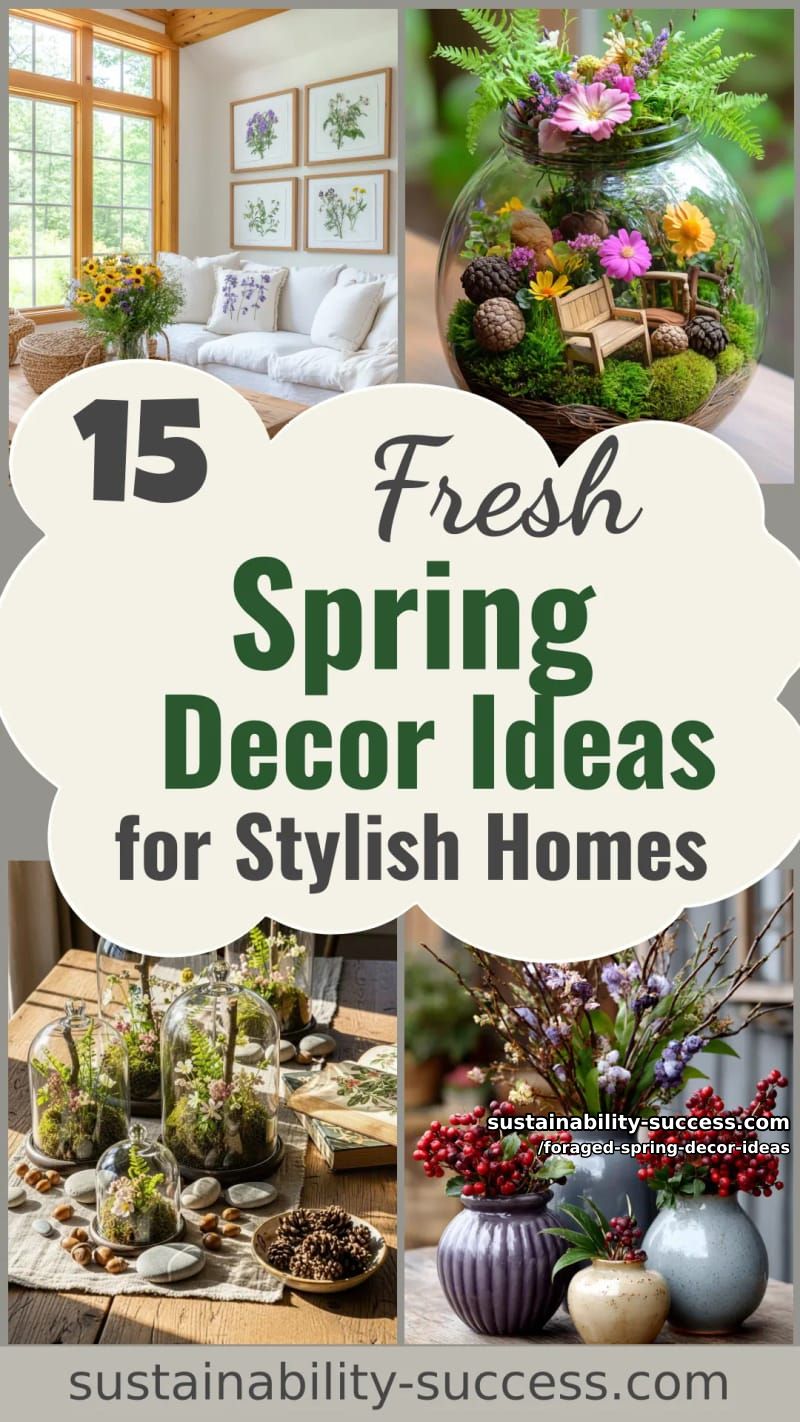 15 Foraged Spring Decor Ideas for a Stylish Home 48 foraged spring decor ideas - Collage 47