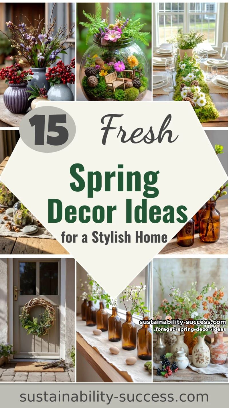 15 Foraged Spring Decor Ideas for a Stylish Home 49 foraged spring decor ideas - Collage 48