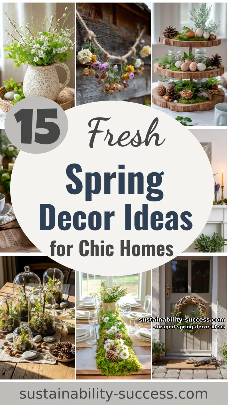 15 Foraged Spring Decor Ideas for a Stylish Home 51 foraged spring decor ideas - Collage 50