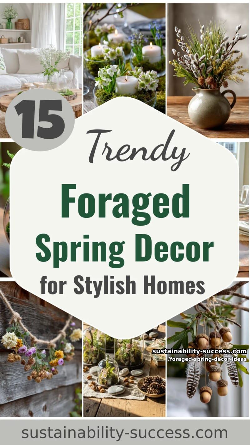 15 Foraged Spring Decor Ideas for a Stylish Home 52 foraged spring decor ideas - Collage 51