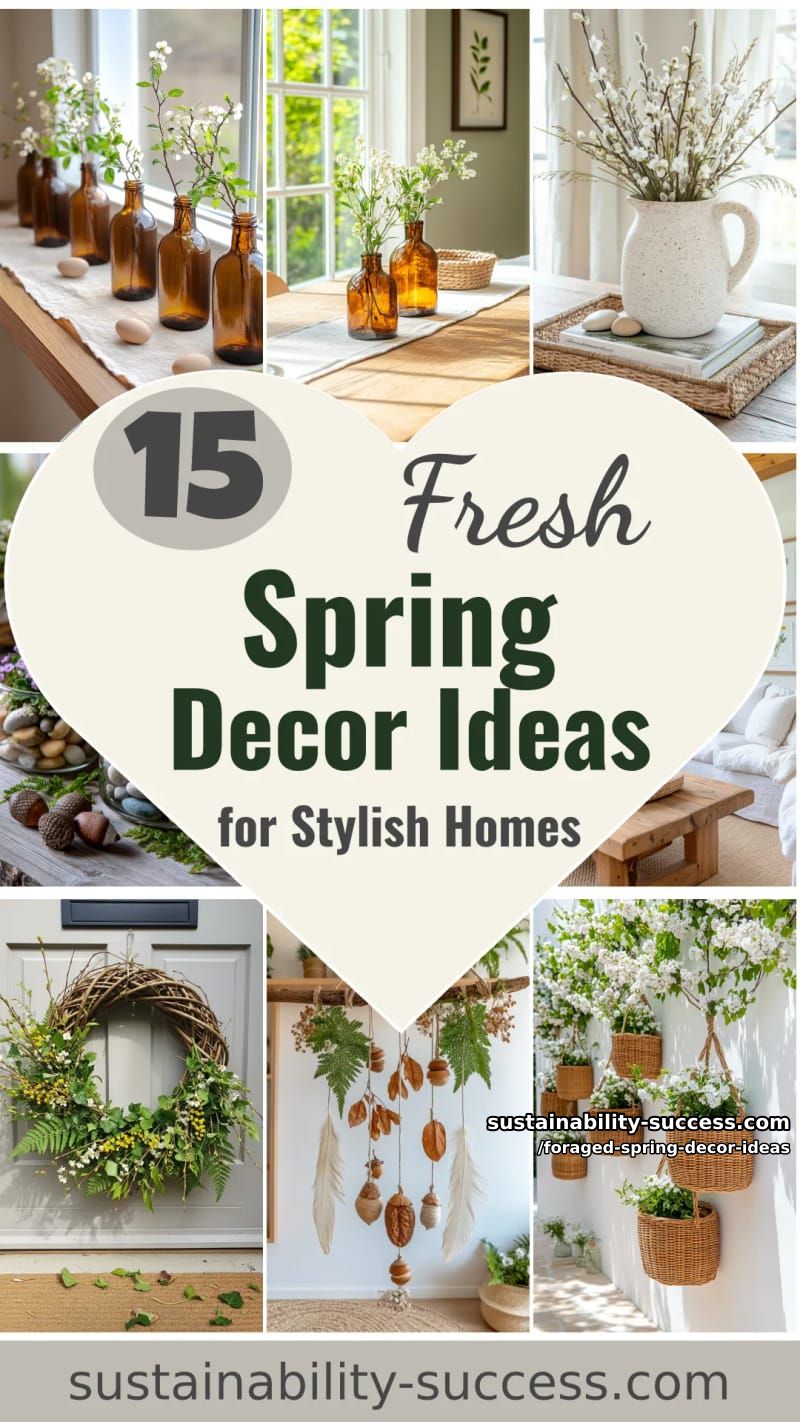 15 Foraged Spring Decor Ideas for a Stylish Home 53 foraged spring decor ideas - Collage 52