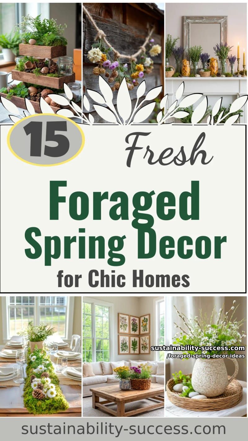 15 Foraged Spring Decor Ideas for a Stylish Home 54 foraged spring decor ideas - Collage 53