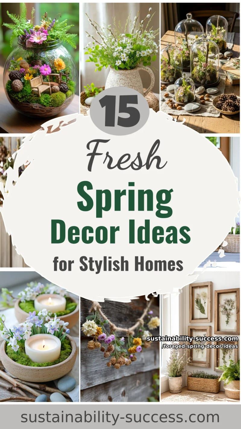 15 Foraged Spring Decor Ideas for a Stylish Home 55 foraged spring decor ideas - Collage 54