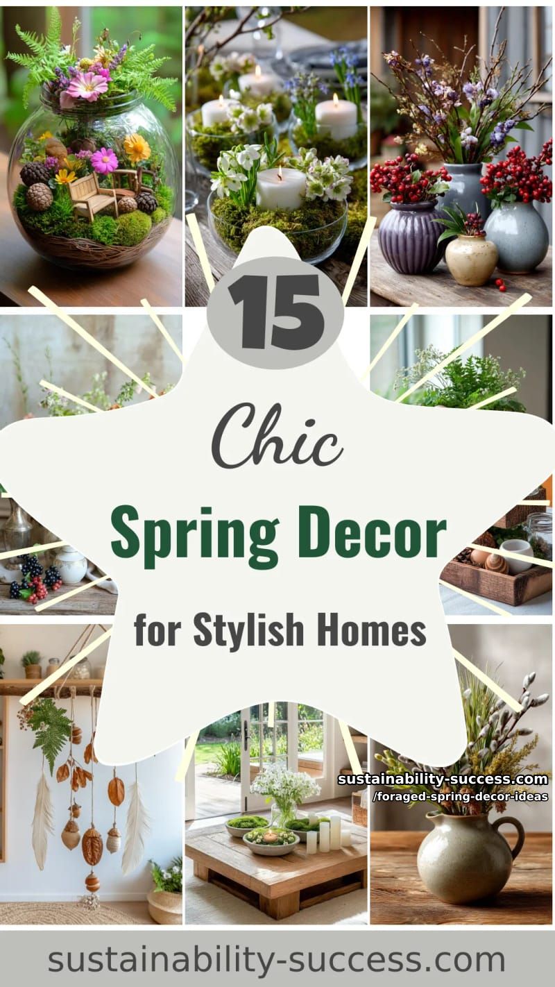 15 Foraged Spring Decor Ideas for a Stylish Home 57 foraged spring decor ideas - Collage 56