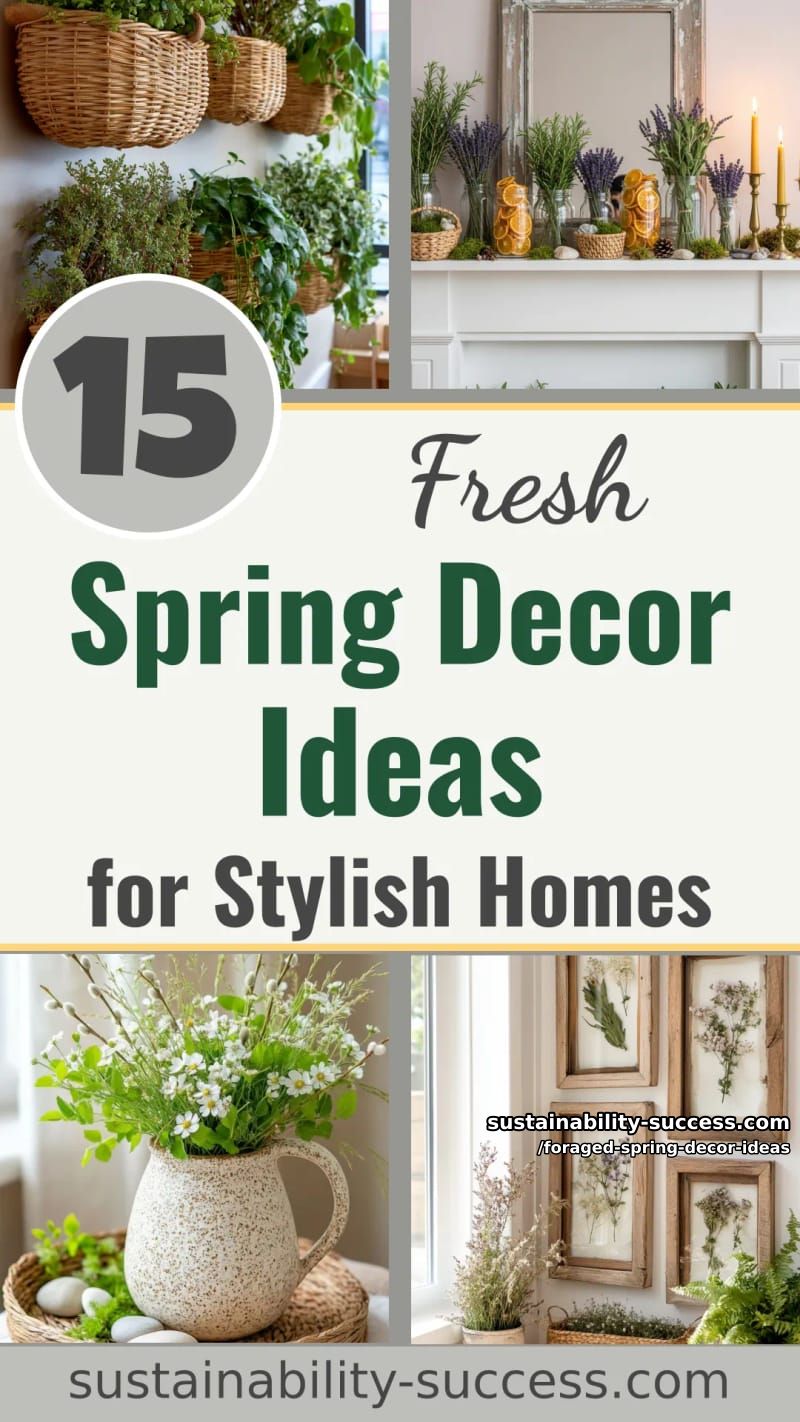 15 Foraged Spring Decor Ideas for a Stylish Home 58 foraged spring decor ideas - Collage 57
