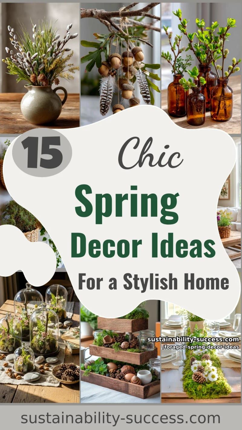 15 Foraged Spring Decor Ideas for a Stylish Home 59 foraged spring decor ideas - Collage 58