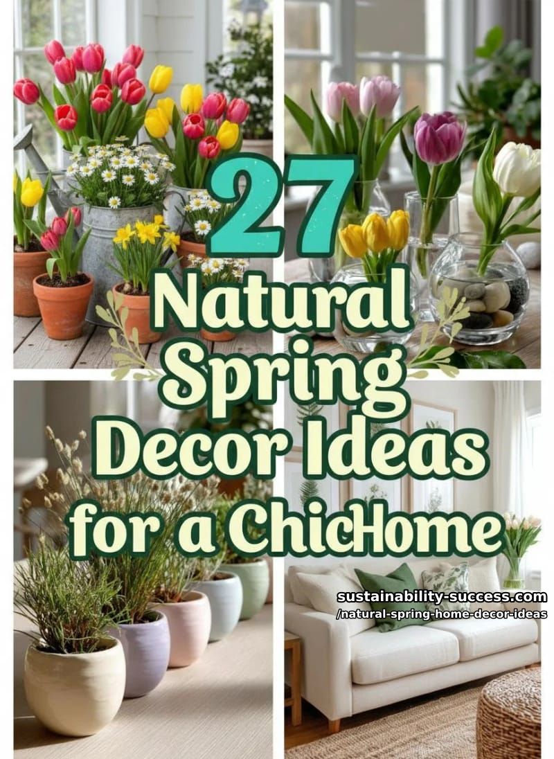 27 Natural Spring Decor Ideas for a Chic Home 71 natural spring home decor ideas - Collage 70