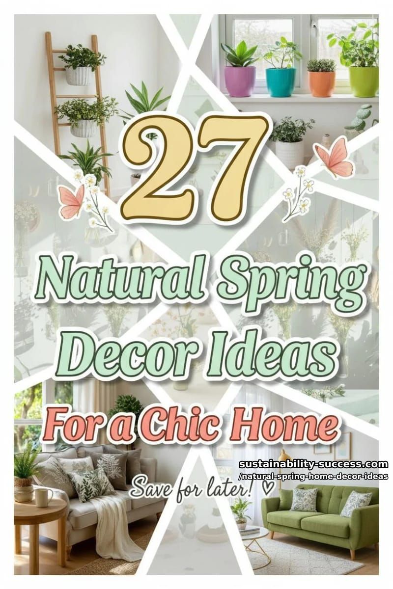 27 Natural Spring Decor Ideas for a Chic Home 75 natural spring home decor ideas - Collage 74