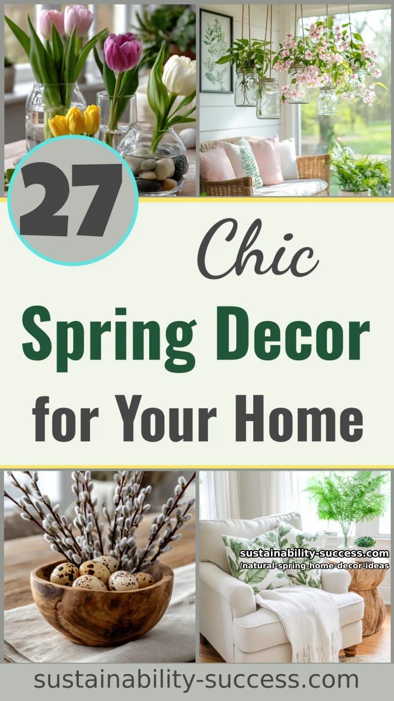 27 Natural Spring Decor Ideas for a Chic Home 76 natural spring home decor ideas - Collage 75