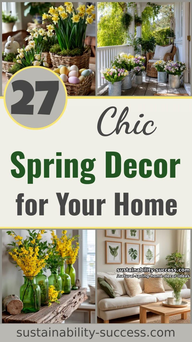 27 Natural Spring Decor Ideas for a Chic Home 79 natural spring home decor ideas - Collage 78