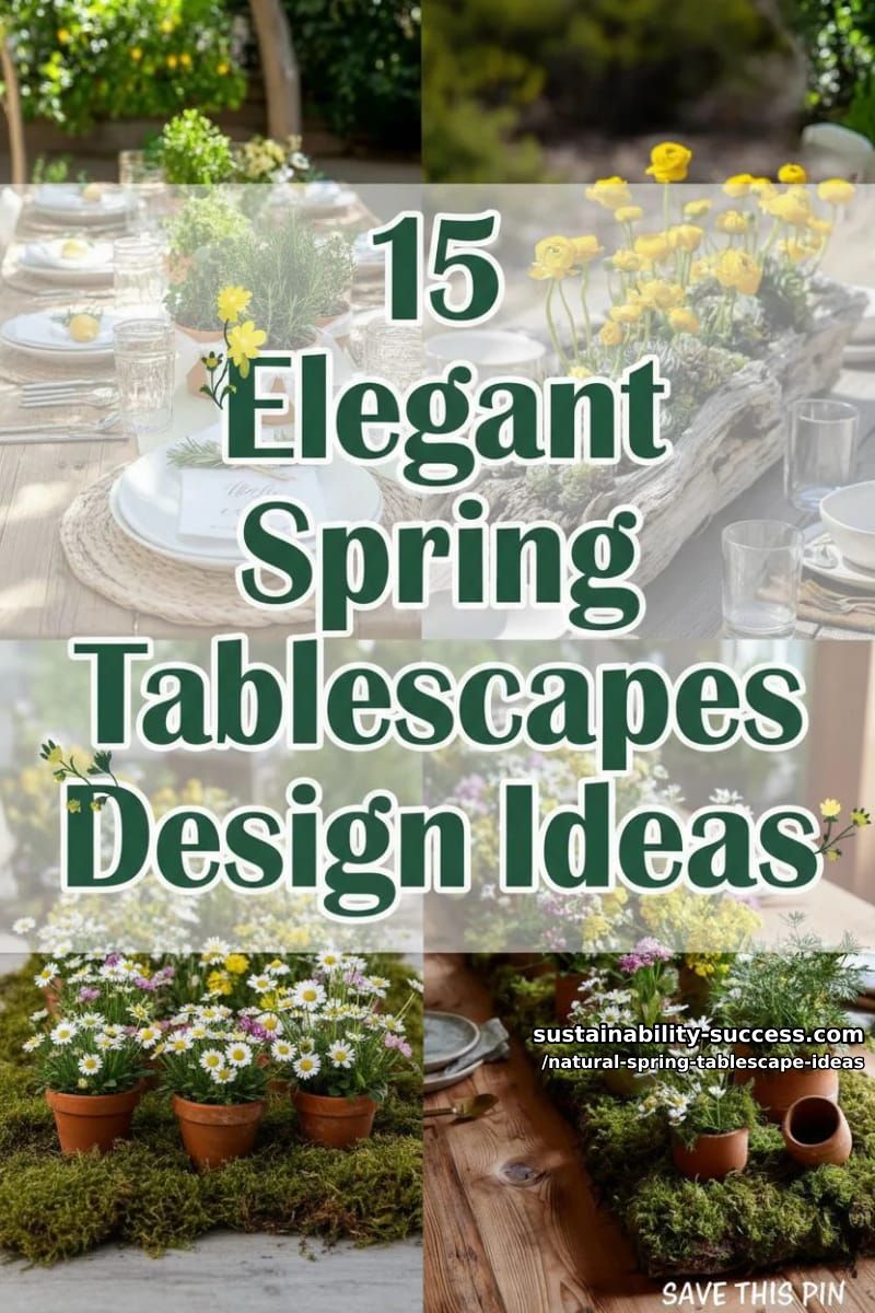 15 Elegant Natural Spring Tablescape ideas with Trendy Details 34 natural spring tablescape ideas - Collage 33