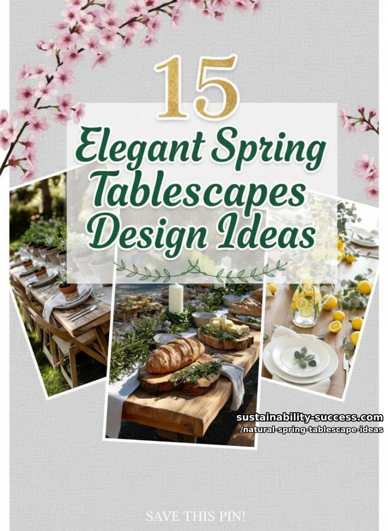 15 Elegant Natural Spring Tablescape ideas with Trendy Details 35 natural spring tablescape ideas - Collage 34