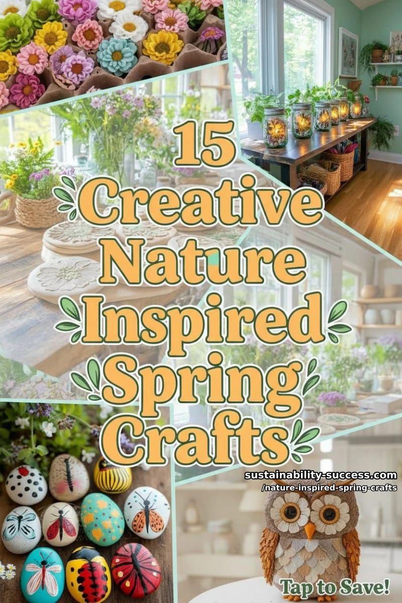 15 Unique Nature Inspired Spring Crafts 46 nature inspired spring crafts - Collage 45
