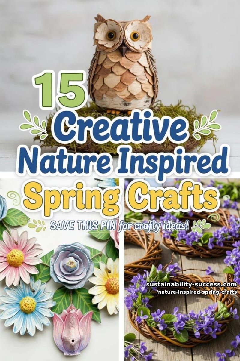 15 Unique Nature Inspired Spring Crafts 47 nature inspired spring crafts - Collage 46
