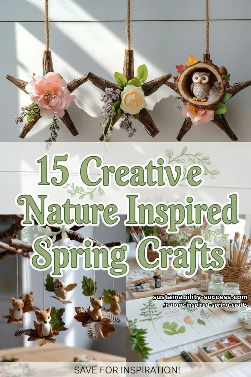 15 Unique Nature Inspired Spring Crafts 48 nature inspired spring crafts - Collage 47