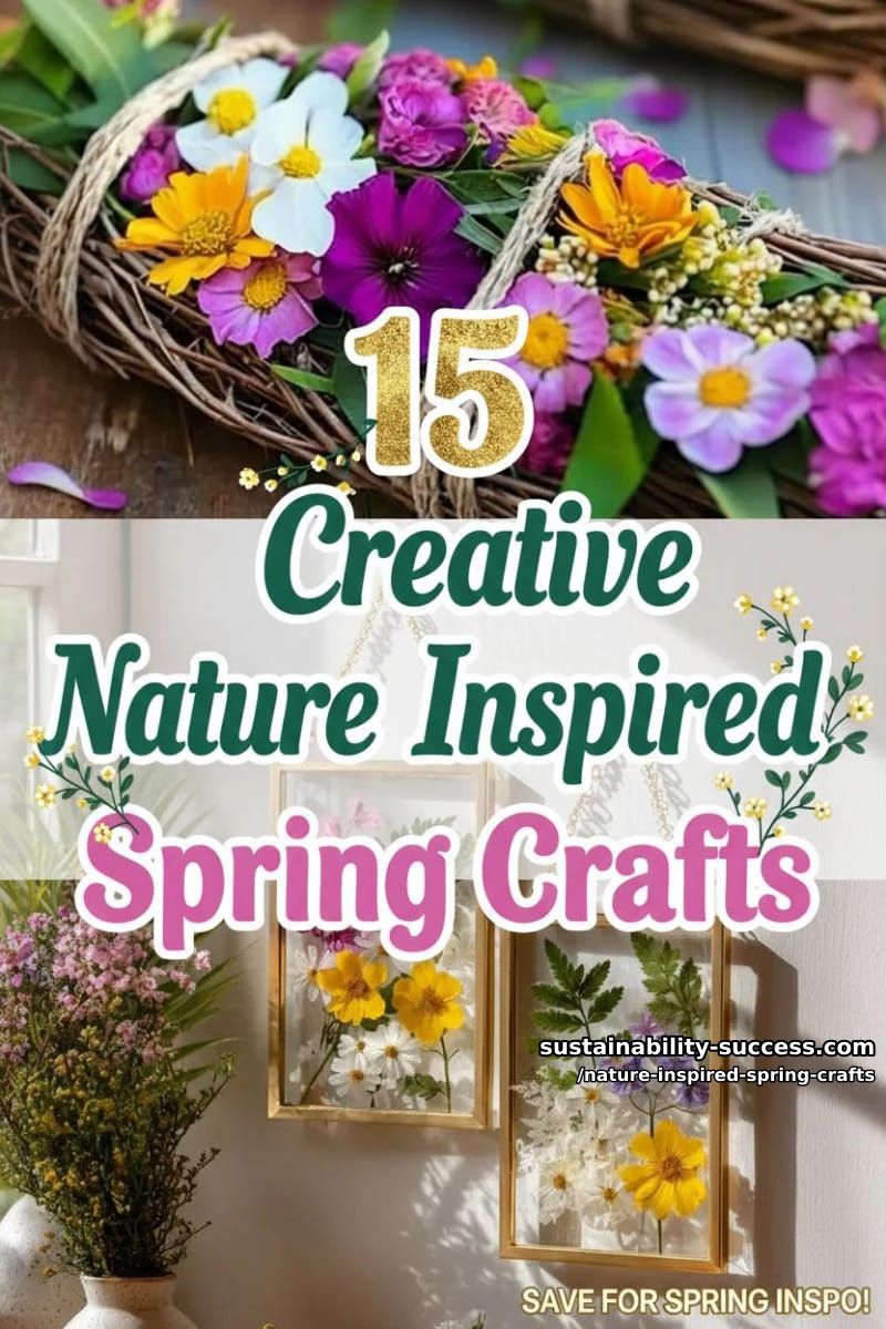 15 Unique Nature Inspired Spring Crafts 49 nature inspired spring crafts - Collage 48