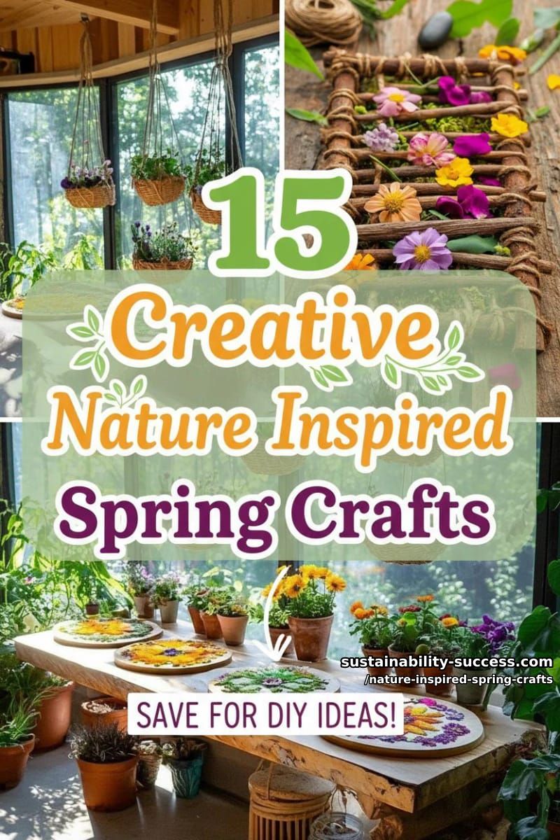 15 Unique Nature Inspired Spring Crafts 50 nature inspired spring crafts - Collage 49