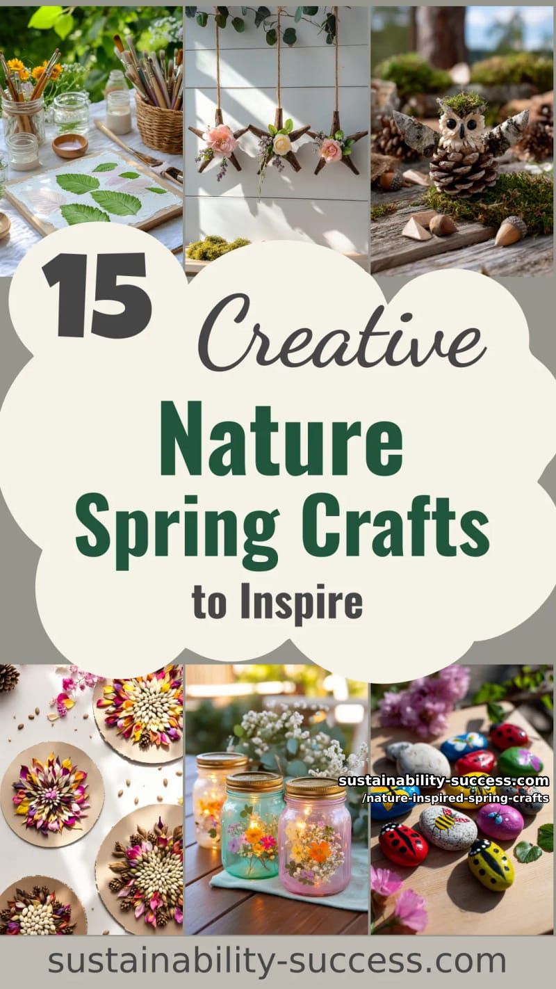 15 Unique Nature Inspired Spring Crafts 51 nature inspired spring crafts - Collage 50