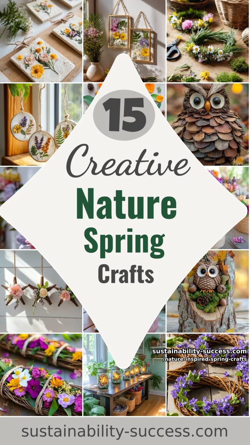 15 Unique Nature Inspired Spring Crafts 53 nature inspired spring crafts - Collage 52