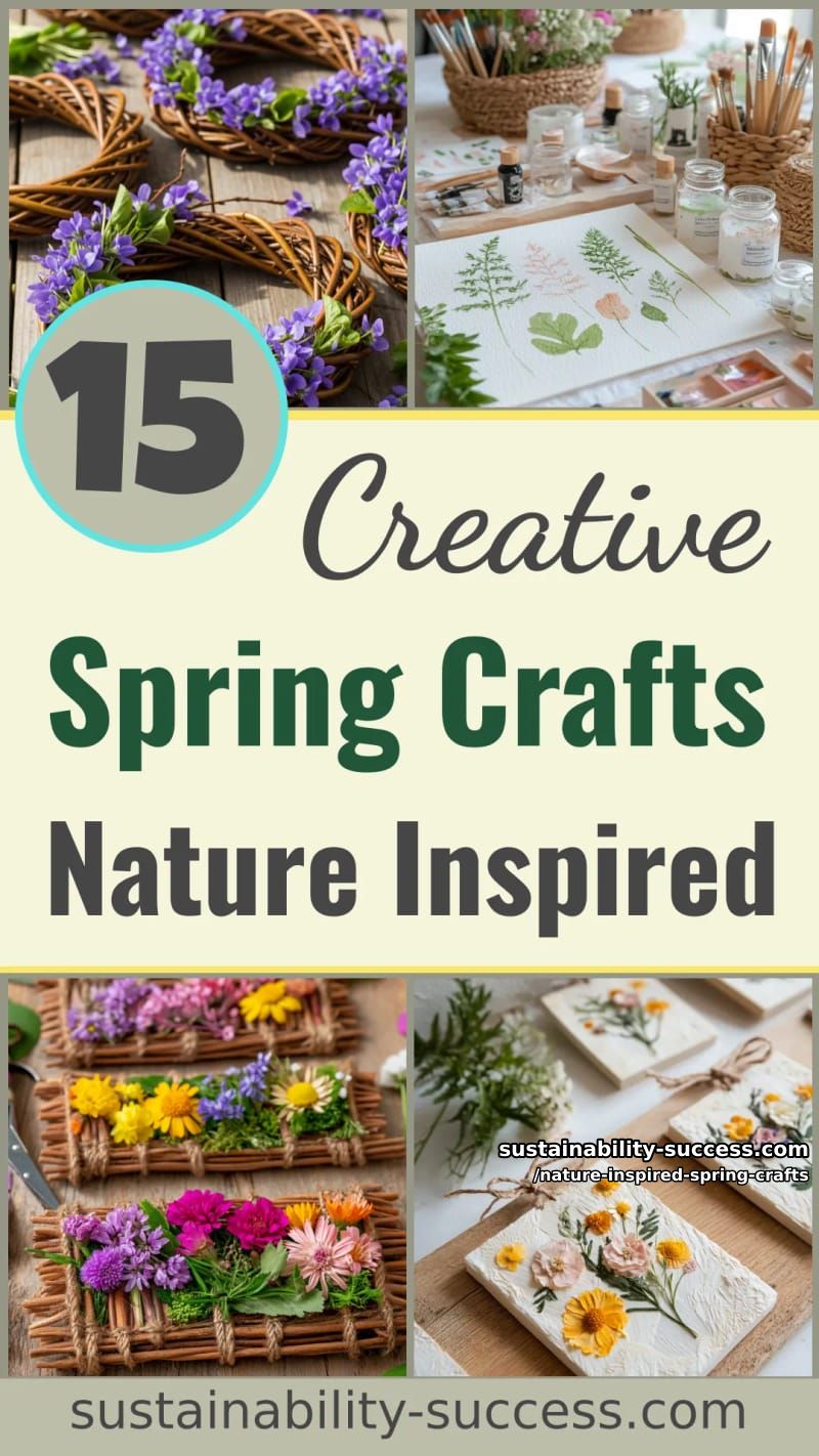 15 Unique Nature Inspired Spring Crafts 54 nature inspired spring crafts - Collage 53