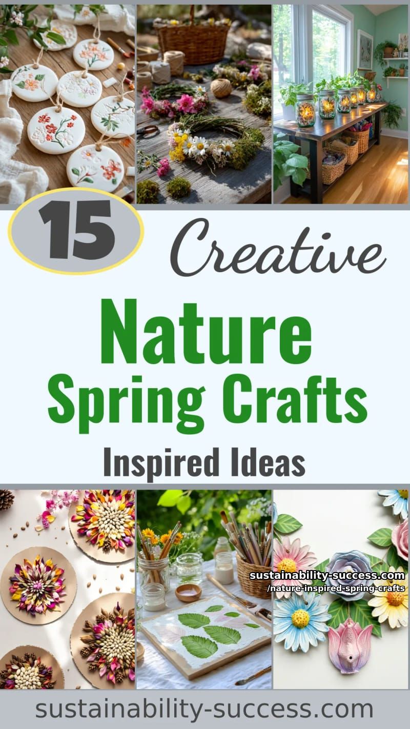 15 Unique Nature Inspired Spring Crafts 55 nature inspired spring crafts - Collage 54