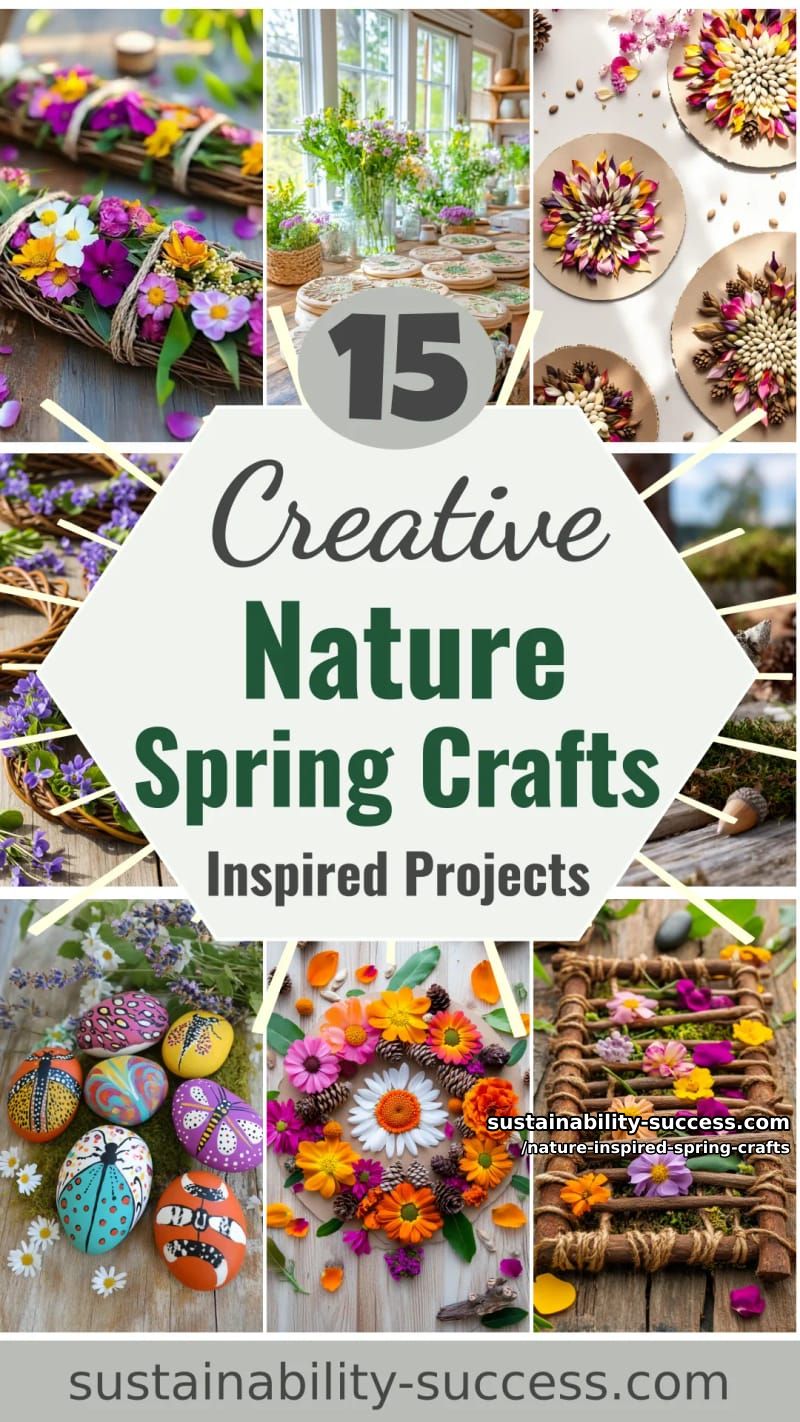 15 Unique Nature Inspired Spring Crafts 56 nature inspired spring crafts - Collage 55