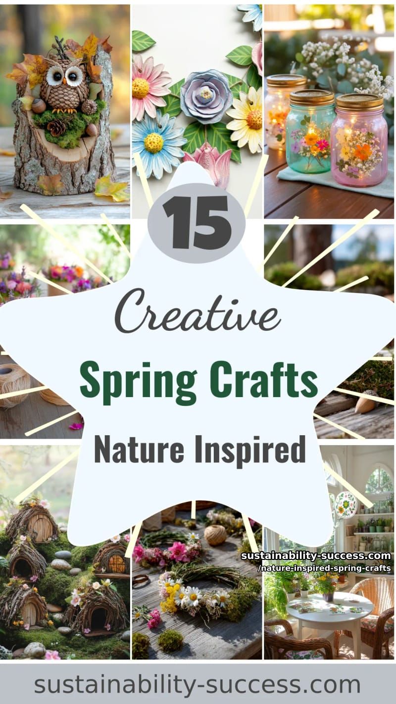15 Unique Nature Inspired Spring Crafts 60 nature inspired spring crafts - Collage 59