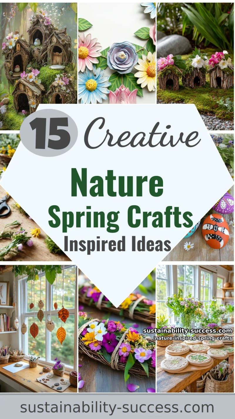 15 Unique Nature Inspired Spring Crafts 61 nature inspired spring crafts - Collage 60