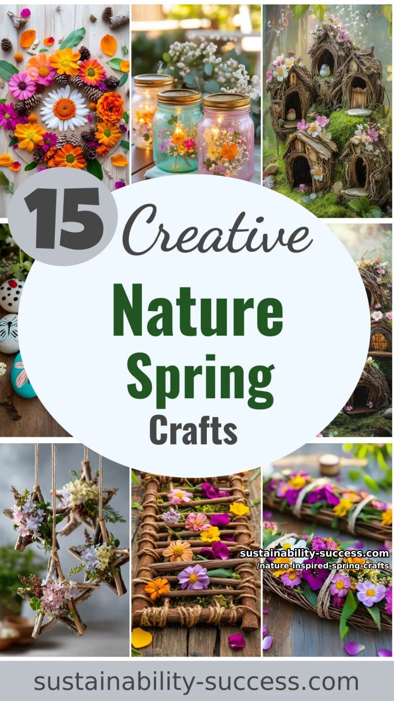 15 Unique Nature Inspired Spring Crafts 62 nature inspired spring crafts - Collage 61