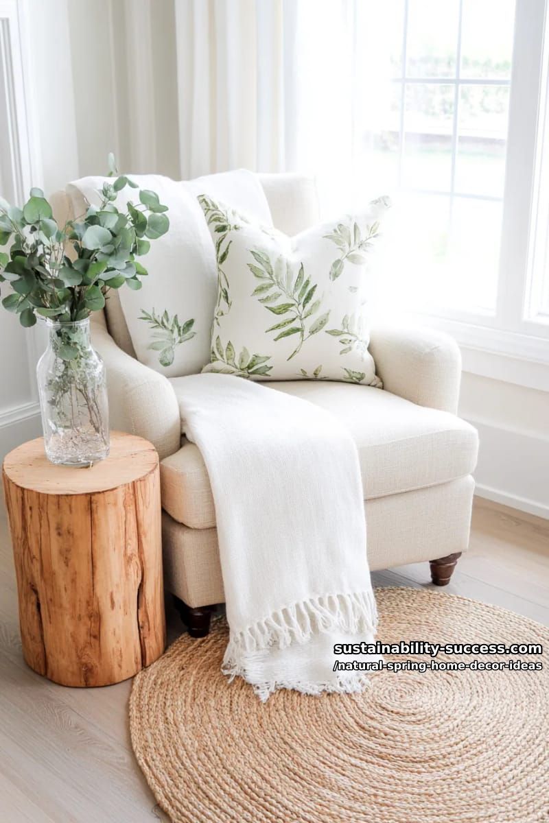 neutral throw pillows with leafy botanical prints for cozy corners 1