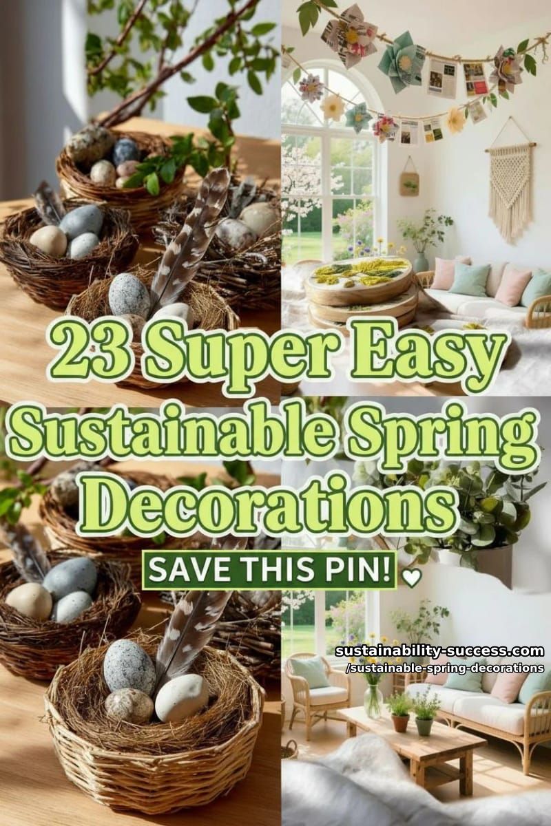 23 Easy and Sustainable Spring Decorations 57 sustainable spring decorations - Collage 56