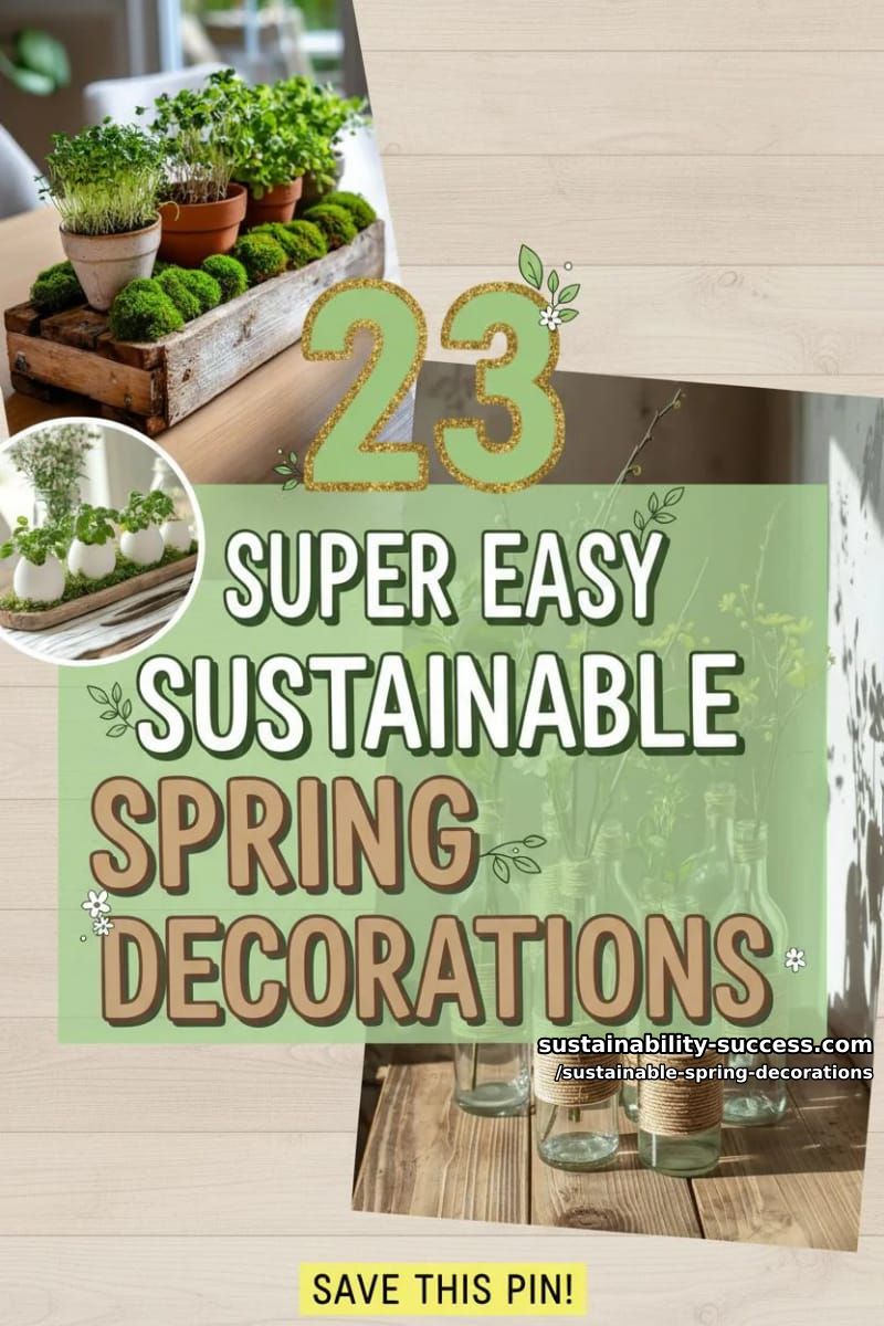 23 Easy and Sustainable Spring Decorations 58 sustainable spring decorations - Collage 57