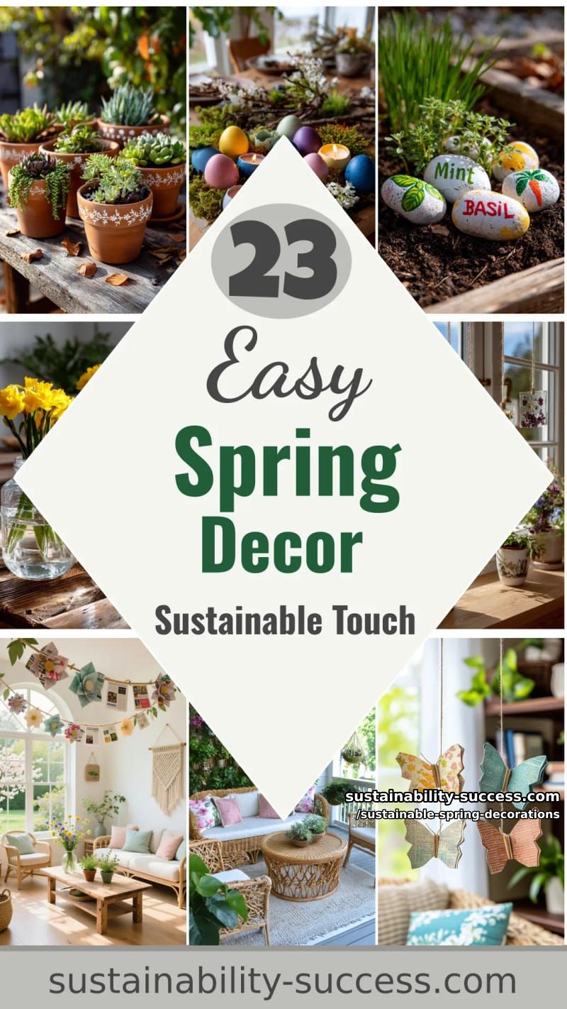 23 Easy and Sustainable Spring Decorations 59 sustainable spring decorations - Collage 58