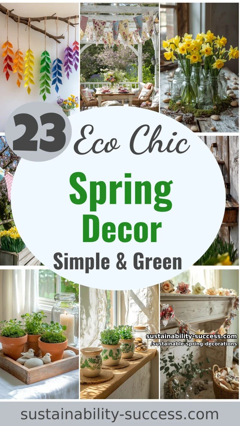 23 Easy and Sustainable Spring Decorations 60 sustainable spring decorations - Collage 59