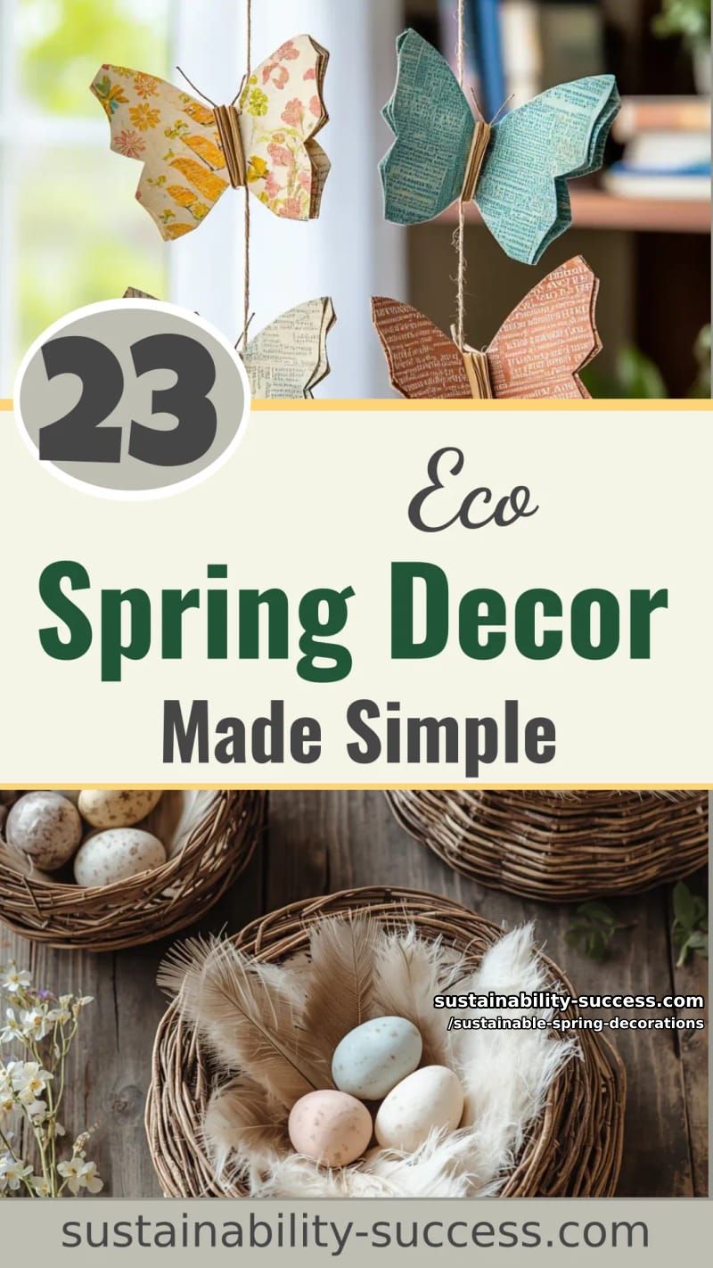 23 Easy and Sustainable Spring Decorations 61 sustainable spring decorations - Collage 60