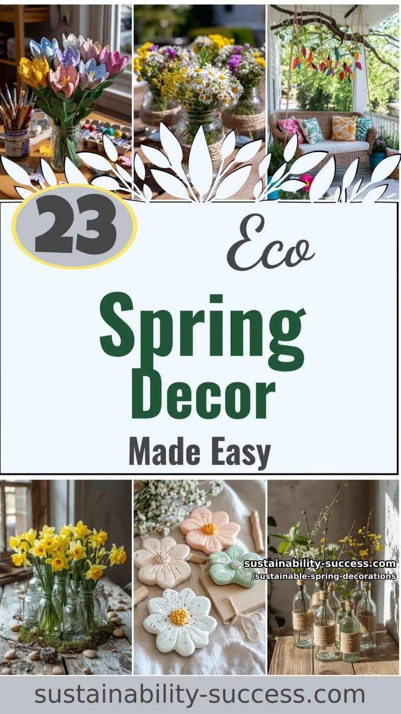 23 Easy and Sustainable Spring Decorations 62 sustainable spring decorations - Collage 61