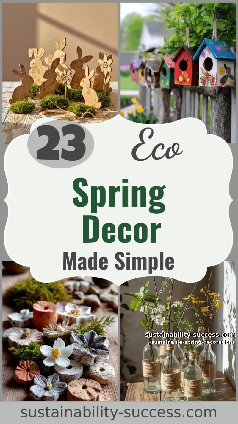 23 Easy and Sustainable Spring Decorations 65 sustainable spring decorations - Collage 64