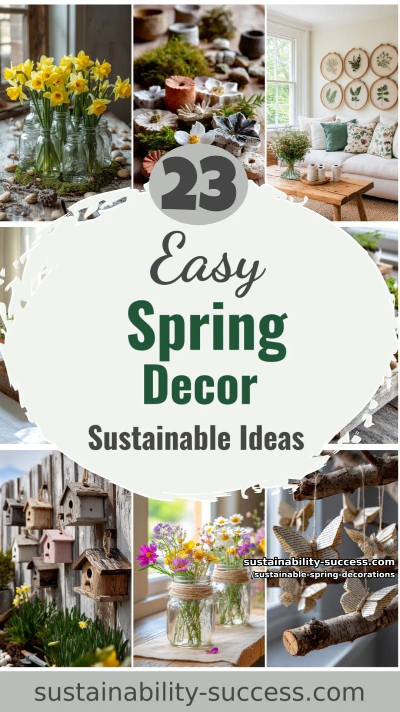 23 Easy and Sustainable Spring Decorations 66 sustainable spring decorations - Collage 65