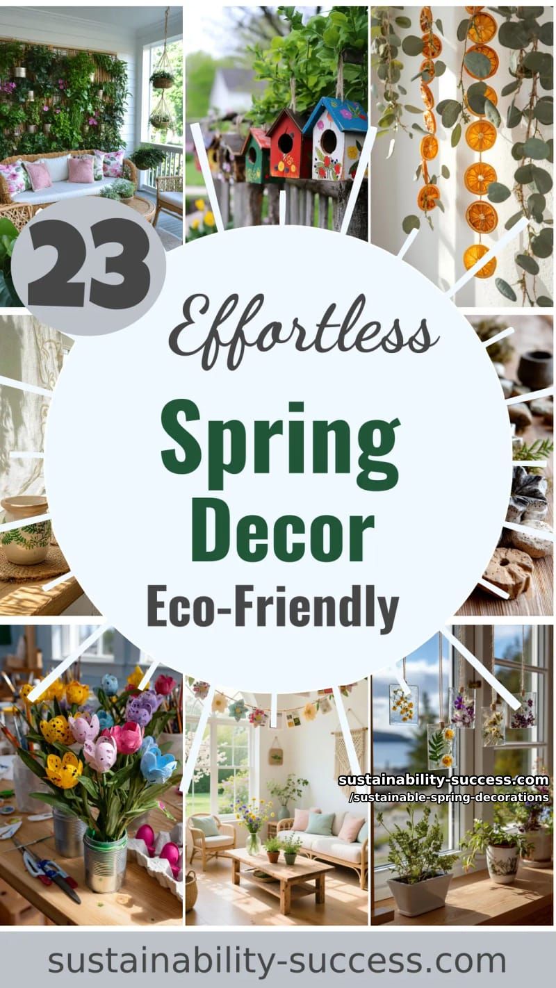 23 Easy and Sustainable Spring Decorations 67 sustainable spring decorations - Collage 66